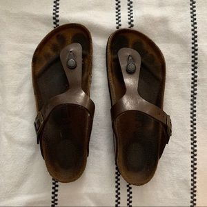 Gently used Birkenstock Gizeh Birko-Flor size 38